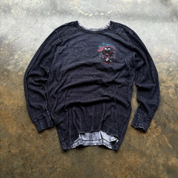 Crazy Y2K Opium Affliction Grail Grunge Reversible‎ Shirt - Picture 1 of 4